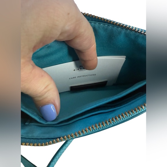 Coach Quinn Crossbody Bag (Style: F53140) in Cadet Blue - Picture 7 of 10